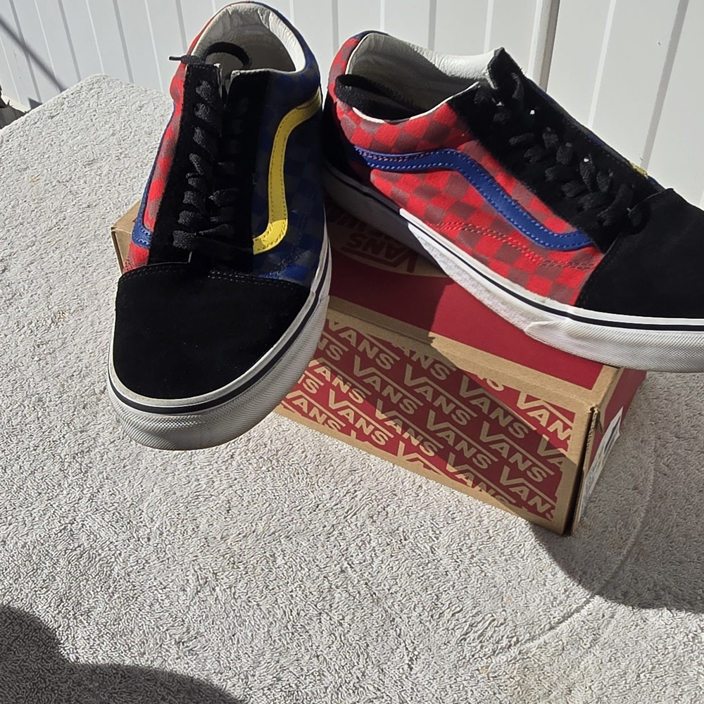 Vans Men's Multicolor Checkered Sneakers